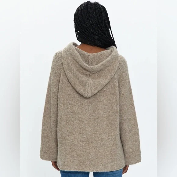 NWT Pistola ELENA OVERSIZED HOODIE - TAUPE. Size Medium/Large - Picture 4 of 10